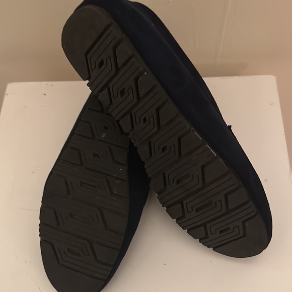 Navy blue suede loafer pre owned - Picture 3 of 5